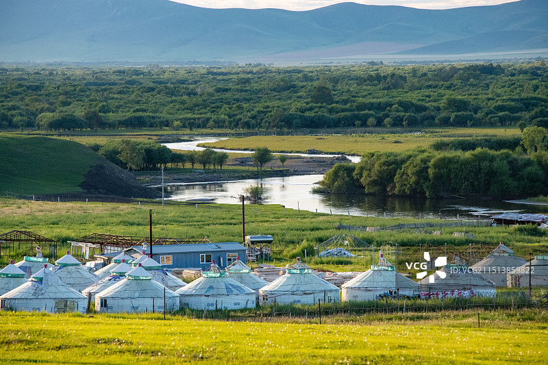 内蒙古呼伦贝尔市额尔古纳河湿地图片素材