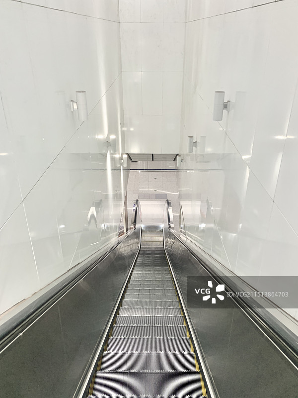 地铁里的电扶梯图片素材