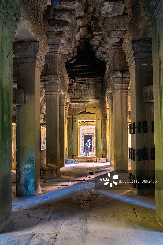吴哥古迹-圣剑寺内结构一隅图片素材