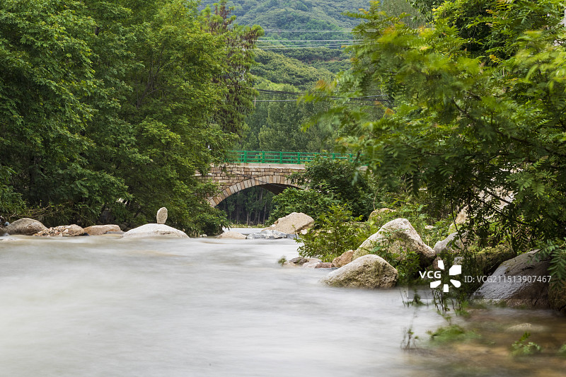 小桥流水图片素材