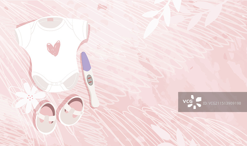 带有文字区域的现代孕妇banner图片素材