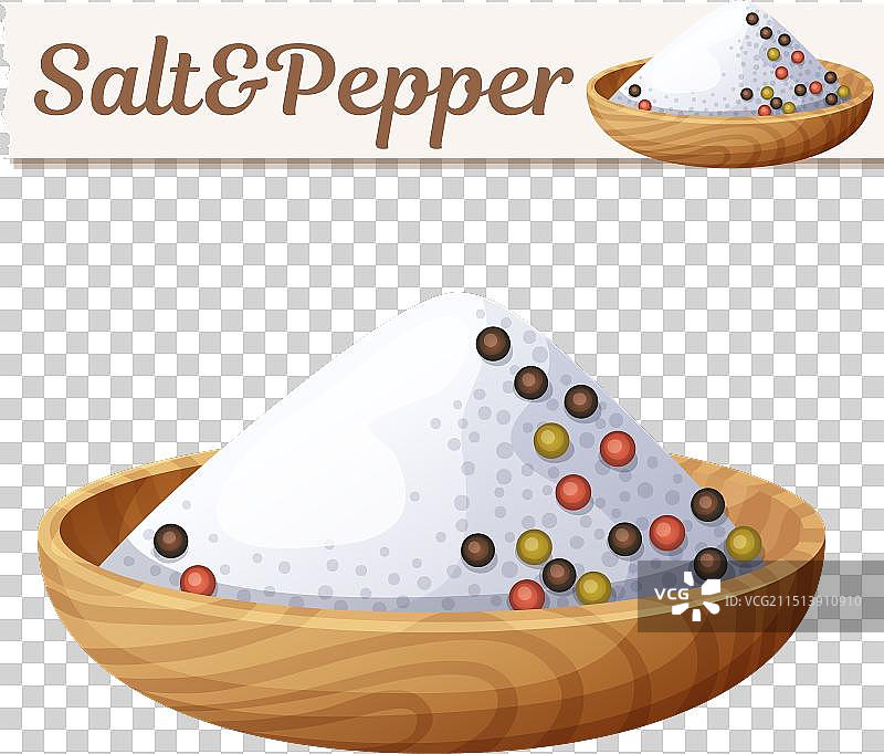 卡通盐和胡椒图片素材