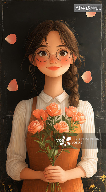 【AI数字艺术】教师节老师图片素材