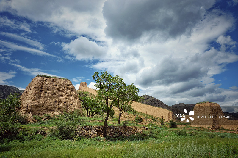 山西天镇县李二口长城， 24.08.10日摄于山西长城一号旅游公路沿途。图片素材