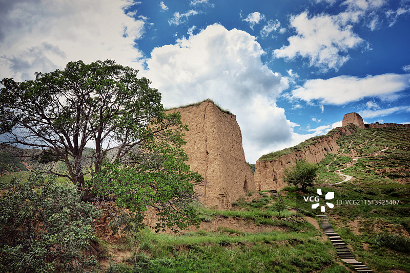 山西天镇县李二口长城， 24.08.10日摄于山西长城一号旅游公路沿途。图片素材