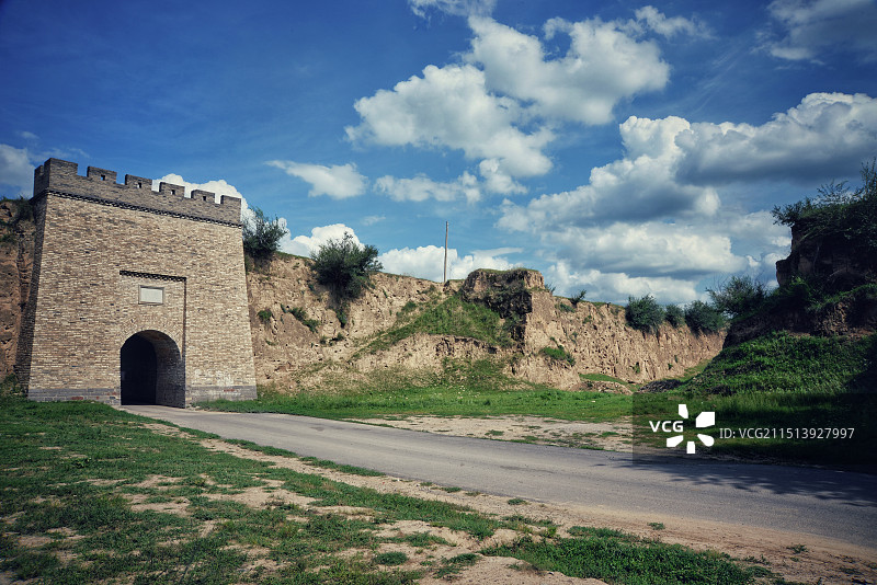 山西的长城遗迹， 24.08.08日摄于山西长城一号旅游公路沿途。图片素材