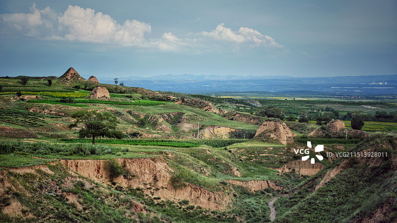 山西的长城遗迹， 24.08.08日摄于山西长城一号旅游公路沿途。图片素材