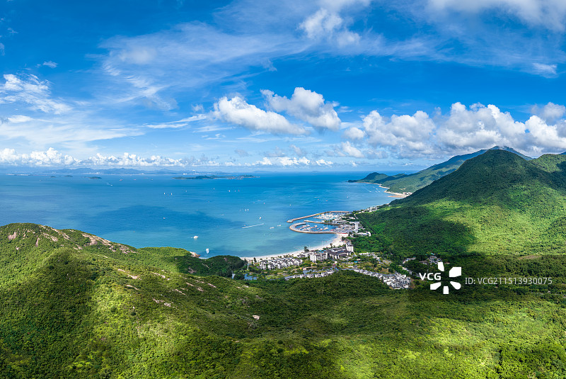 深圳大鹏半岛桔钓沙山海旅游风光宣传片图片素材