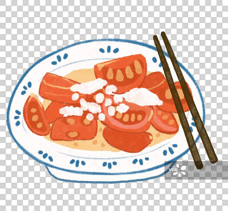 糖拌西红柿图片素材