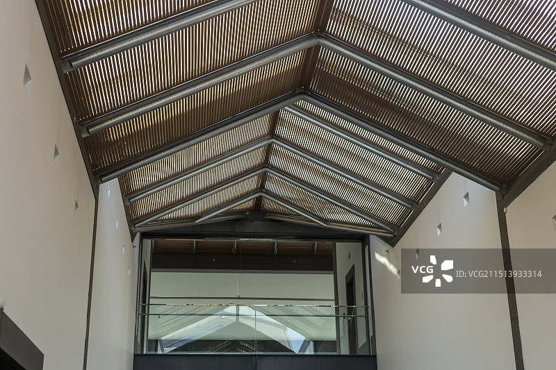 苏州博物馆 室内顶部结构设计图片素材