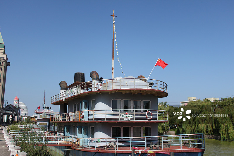 湖州影视城的船图片素材