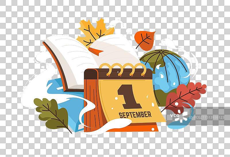 9月1日秋季象征图片素材