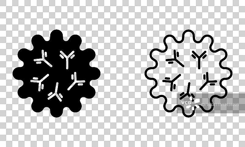 抗体细胞图标图片素材