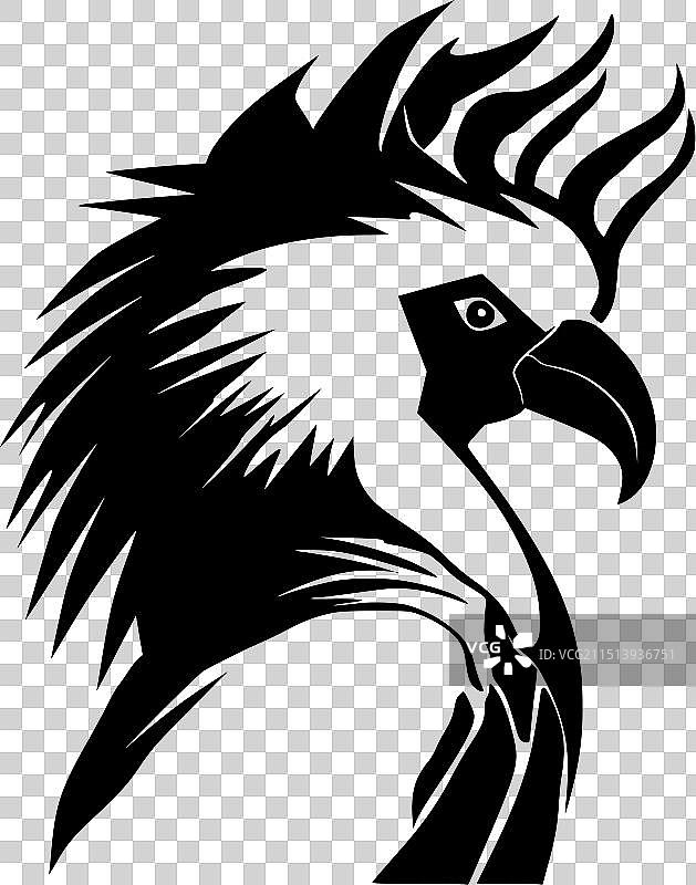 扁平风鹦鹉Logo图片素材