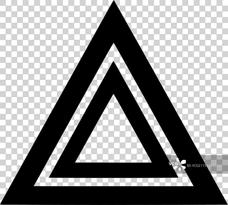 简约三角形剪影图片素材