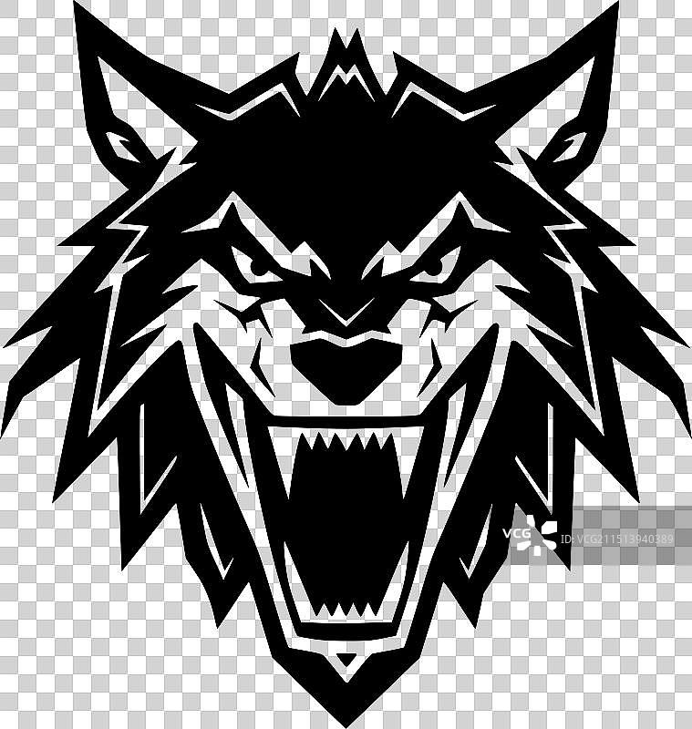 狼 - 黑与白图片素材