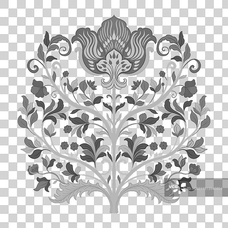 莫卧儿艺术传统花卉图片素材