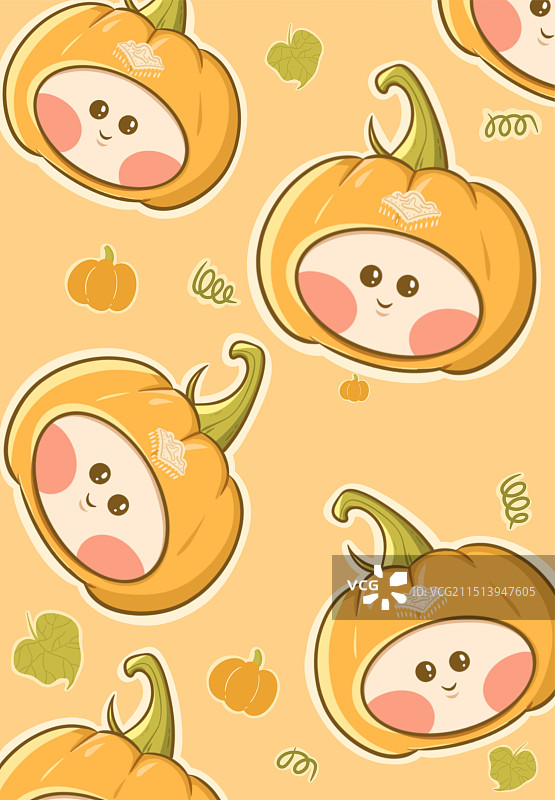 南瓜宝宝形象设计图片素材