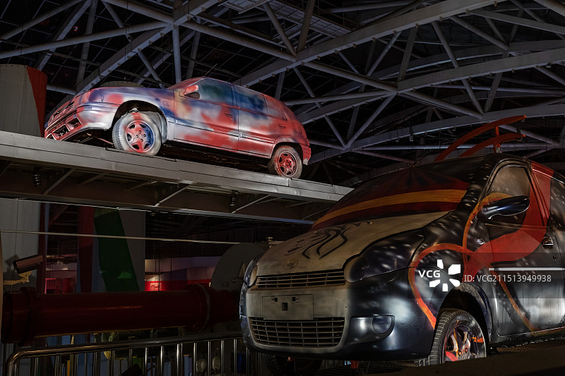 现代化的北京汽车博物馆图片素材