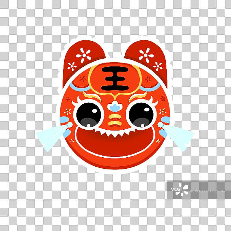 传统小元素布老虎图片素材