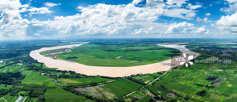 河南兰考黄河湾图片素材