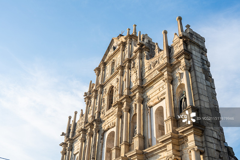 澳门大三巴牌坊图片素材