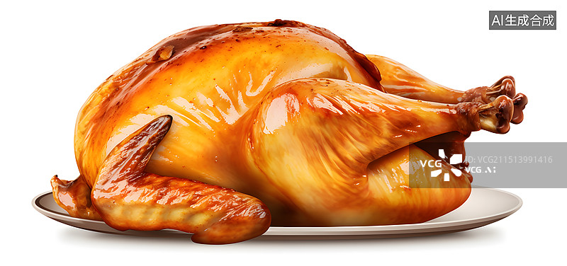 【AI数字艺术】特色美食 烤鸡 烤鸭 烤火鸡图片素材