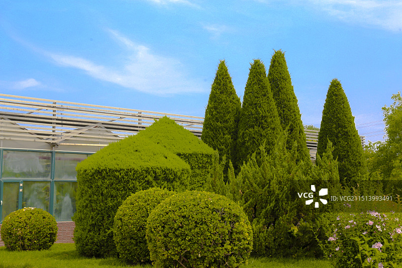 亚洲中国北京丰台世界花卉大观园园林景观图片素材