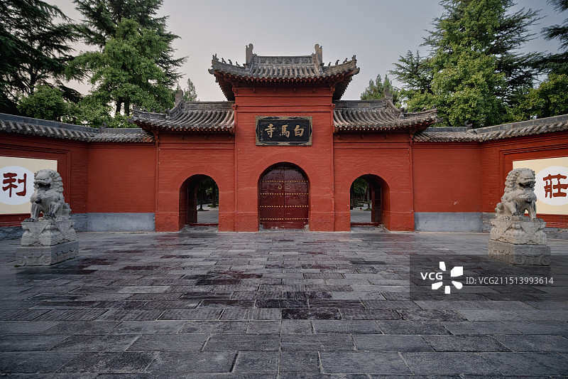 白马寺大门图片素材