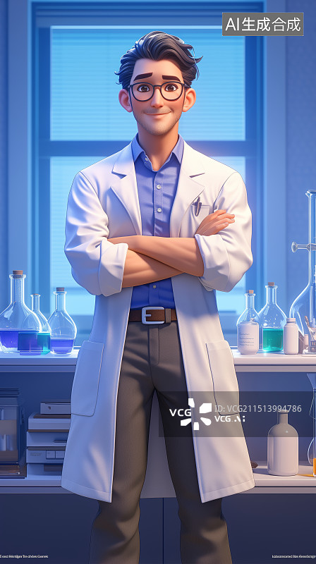 【AI数字艺术】3d卡通迪士尼皮克斯风格教师老师形象教师节插画图片素材