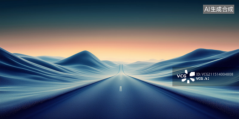 【AI数字艺术】通往梦想的道路 汽车广告背景图图片素材