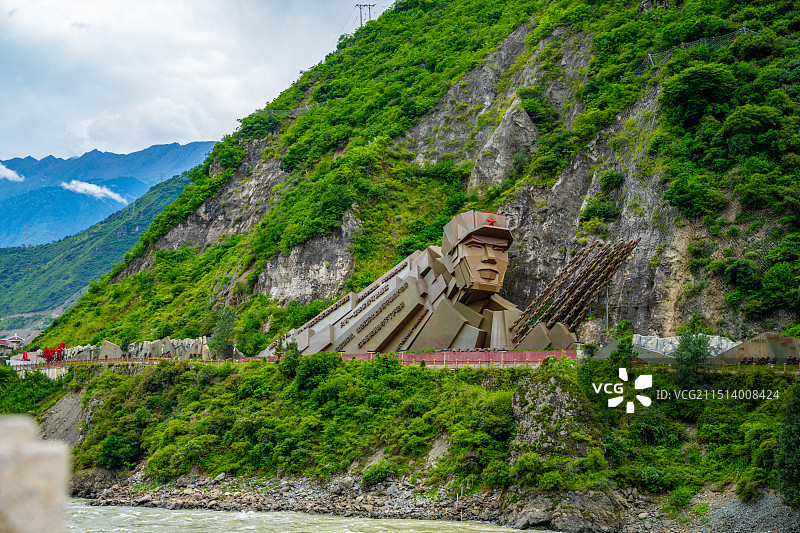 泸定县泸定桥图片素材