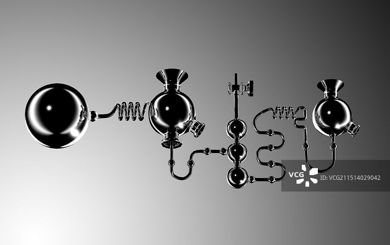 水晶玻璃异形实验室导管试管图片素材