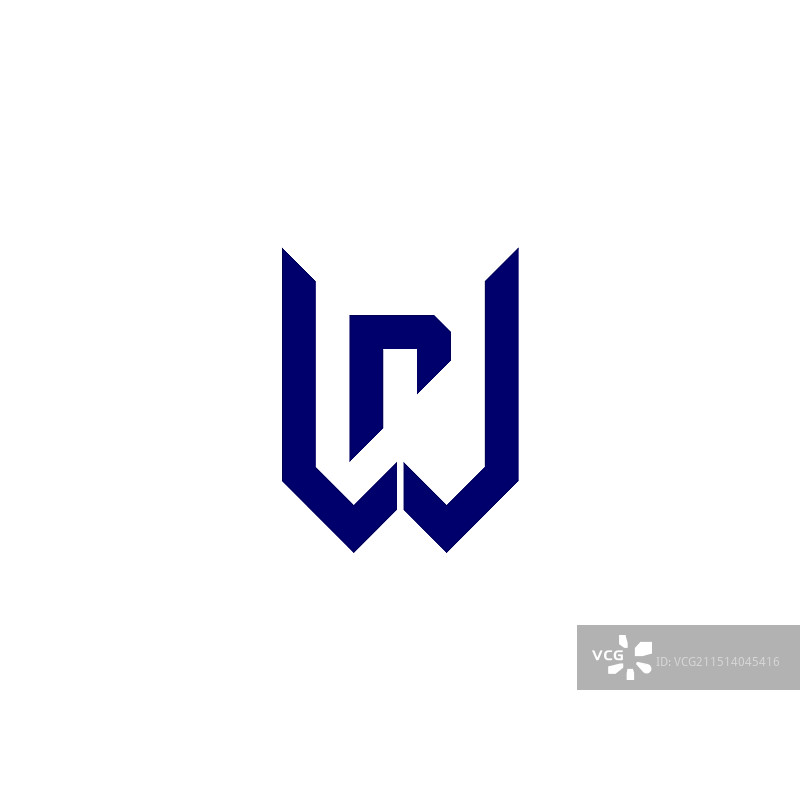 WR Grunge线条设计Logo图片素材