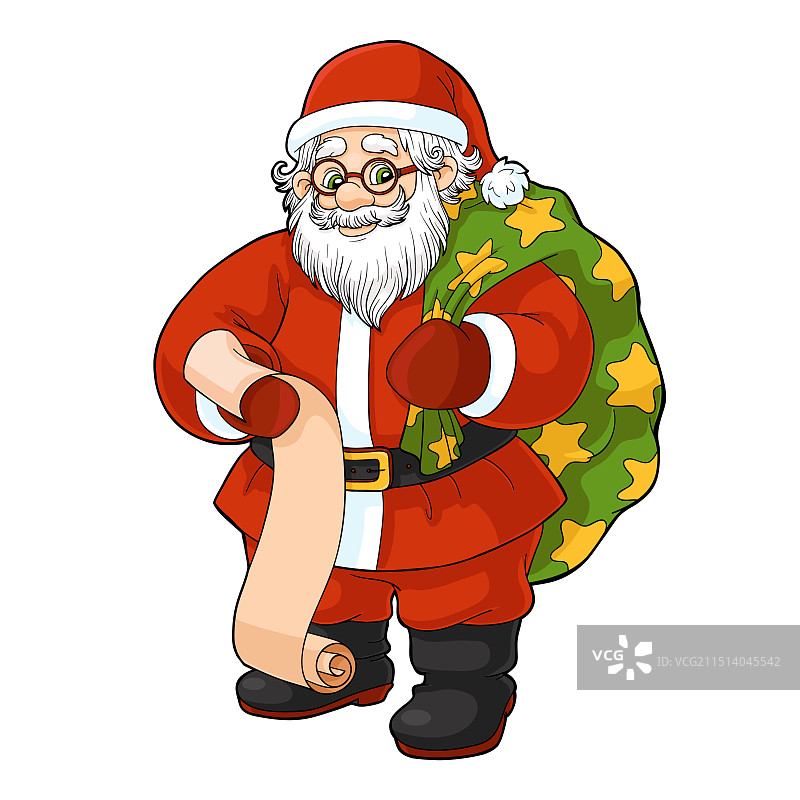 儿童卡通圣诞节与圣诞老人图片素材