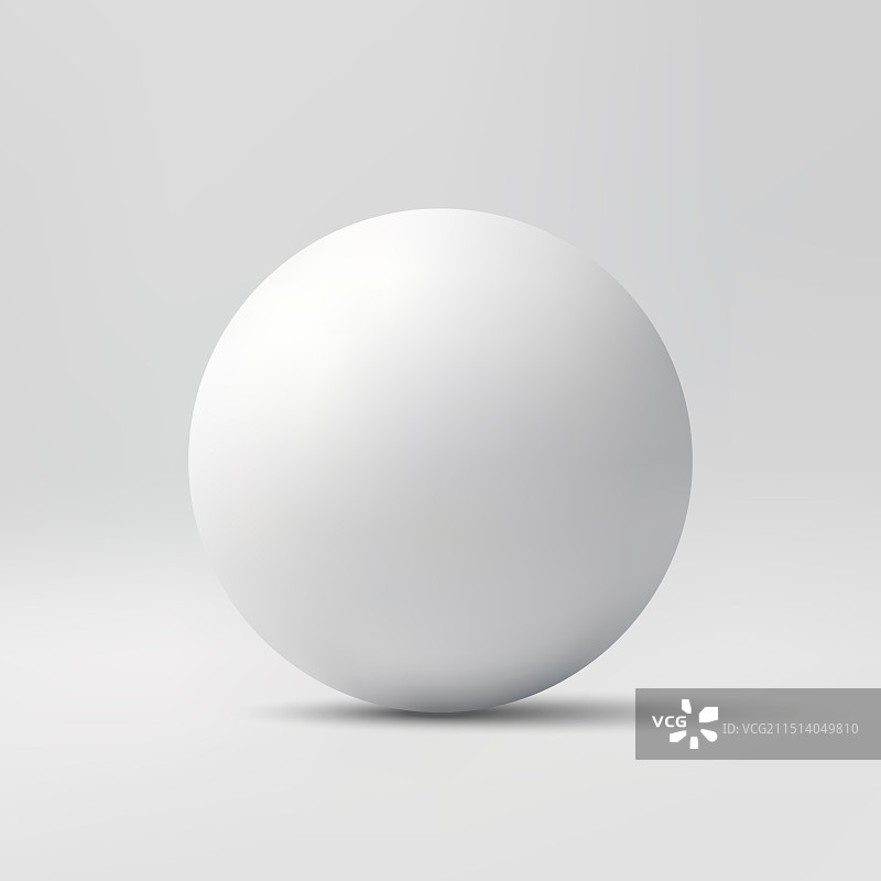 渐变背景上的简约白色球体图片素材