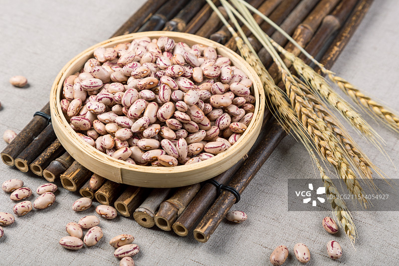 影棚拍摄花豆菜豆特写传统健康食材图片素材