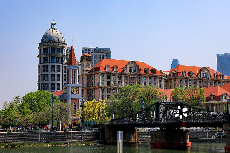 天津金汤桥会师公园奥匈帝国领事馆旧址图片素材