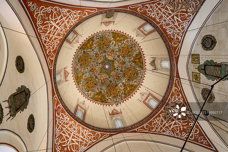 梅乌拉那博物馆，孔亚人的虔诚圣地，13世纪波斯人苏菲派神秘主义者鲁米的陵墓图片素材