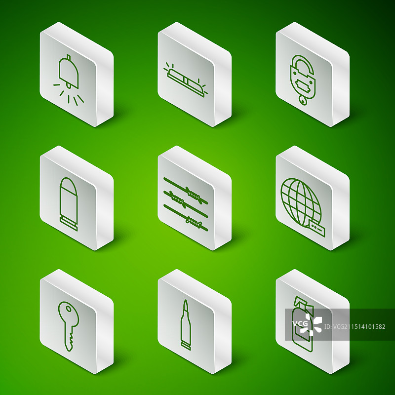 灭火器、子弹与火灾警报图片素材