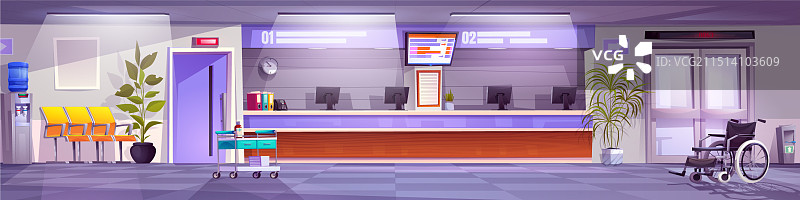 医院大厅内部图片素材