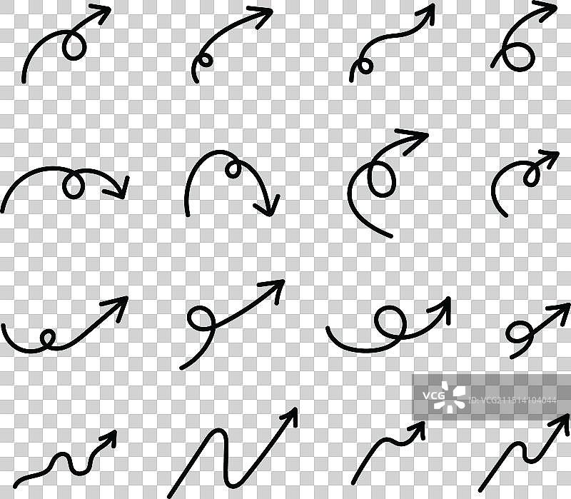 手绘箭头集图片素材