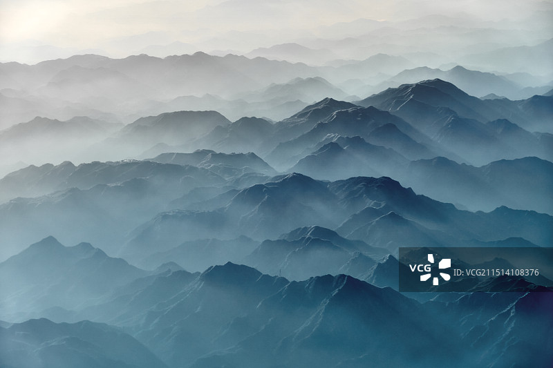 航拍水墨江南图片素材