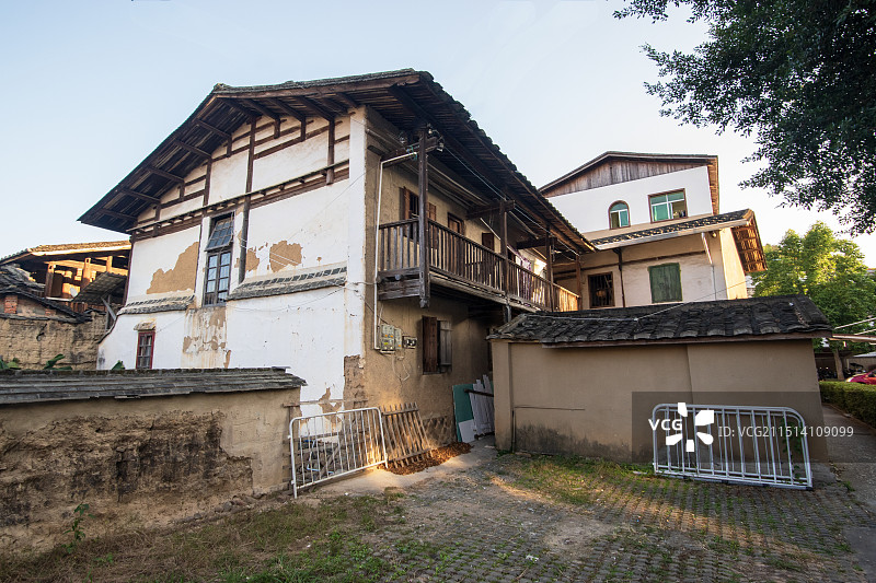 中国历史文化名镇福建省福州市永泰县嵩口古镇图片素材