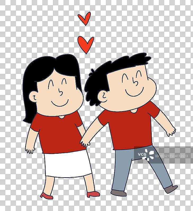 牵手相爱的情侣图片素材