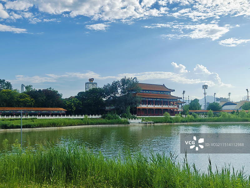 首钢园 群明湖图片素材