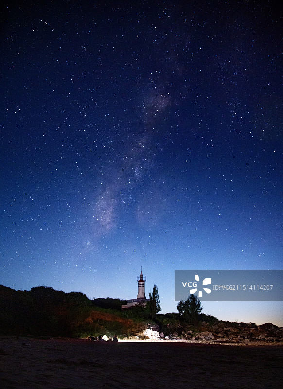 文昌抱虎角银河图片素材