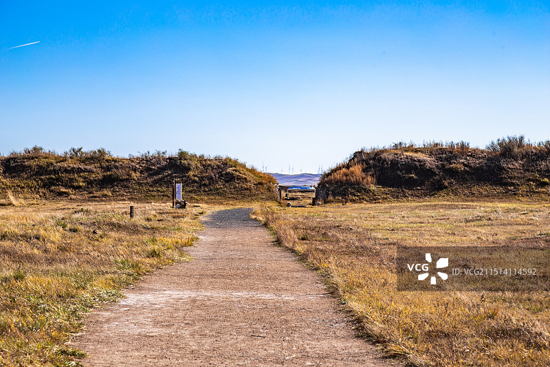 内蒙古自治区锡林郭勒盟正蓝旗元上都遗址秋天的景色图片素材