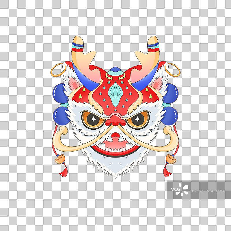 醒狮风格龙头1图片素材
