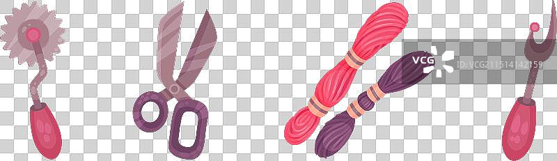 缝纫工具和针线用品图片素材